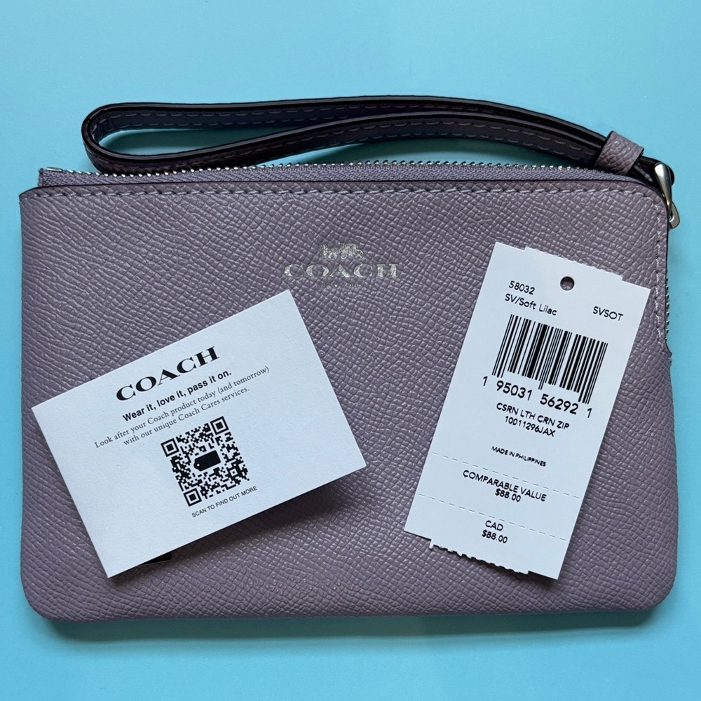 Coach Lavender Wristlet